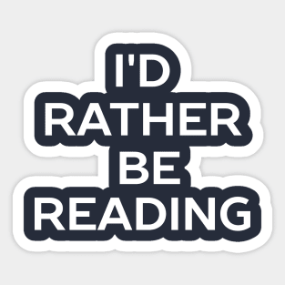 Funny Bookworm Reading T-Shirt Sticker